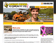 Tablet Screenshot of londonpaving.ca